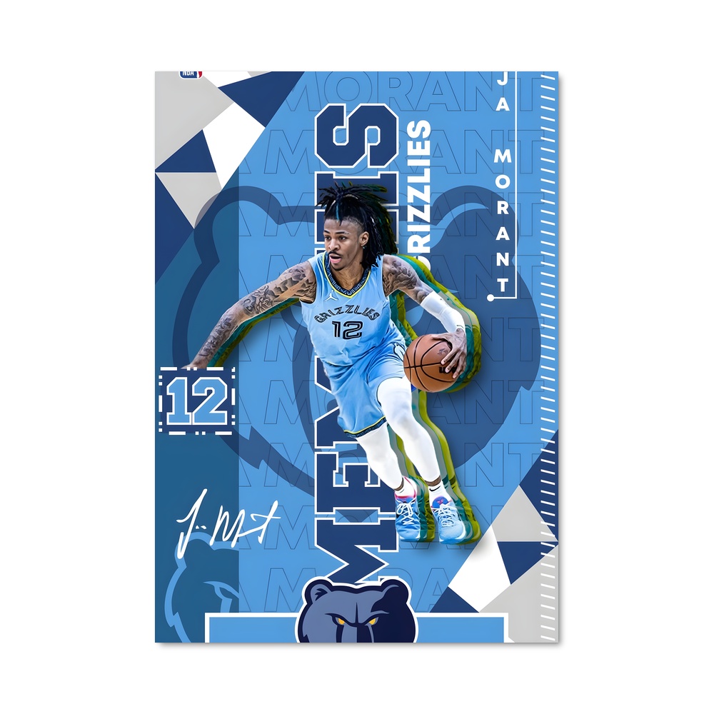 Poster Memphis grizzlies NBA – affiche Basketball